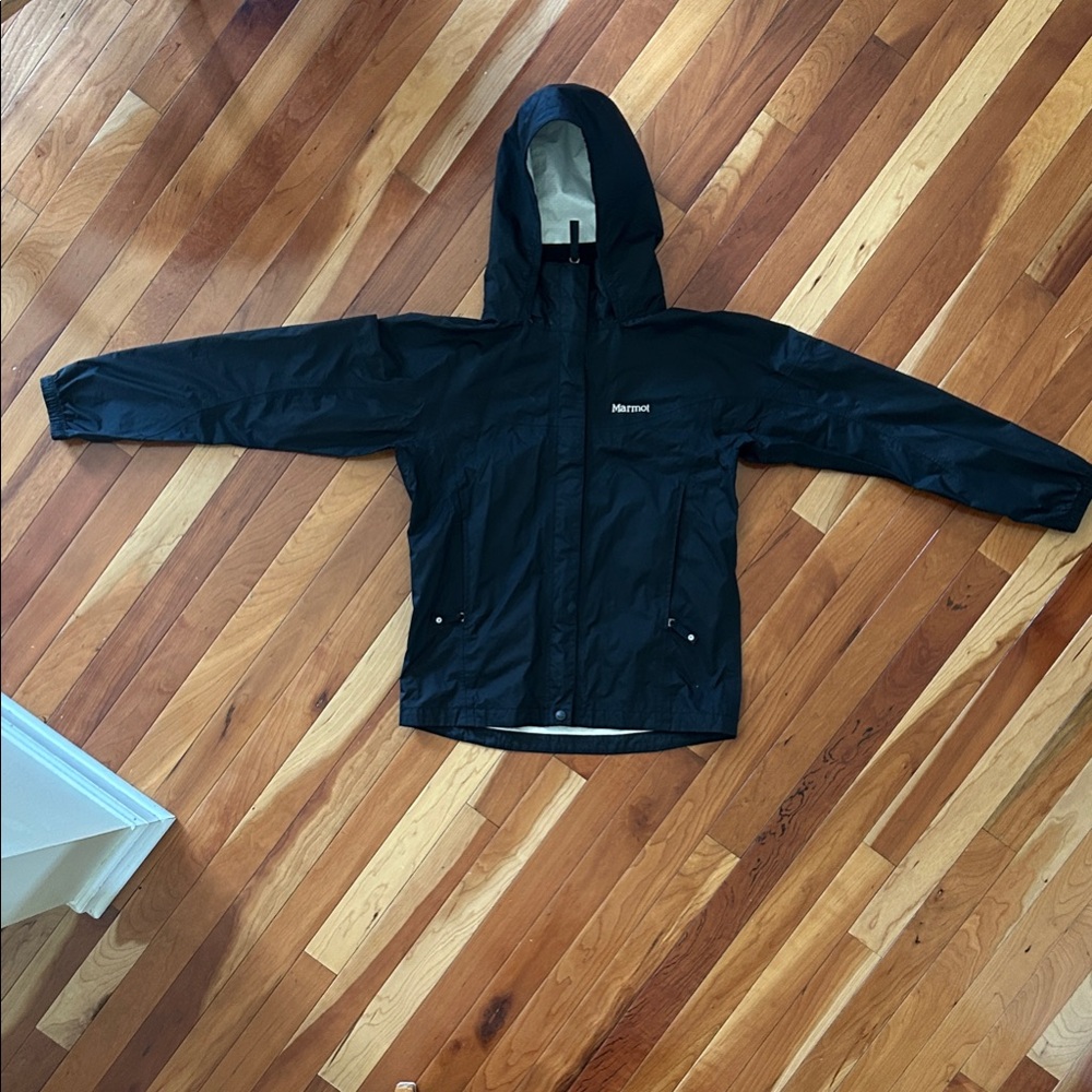 Marmot Black Rain Jacket Waterproof